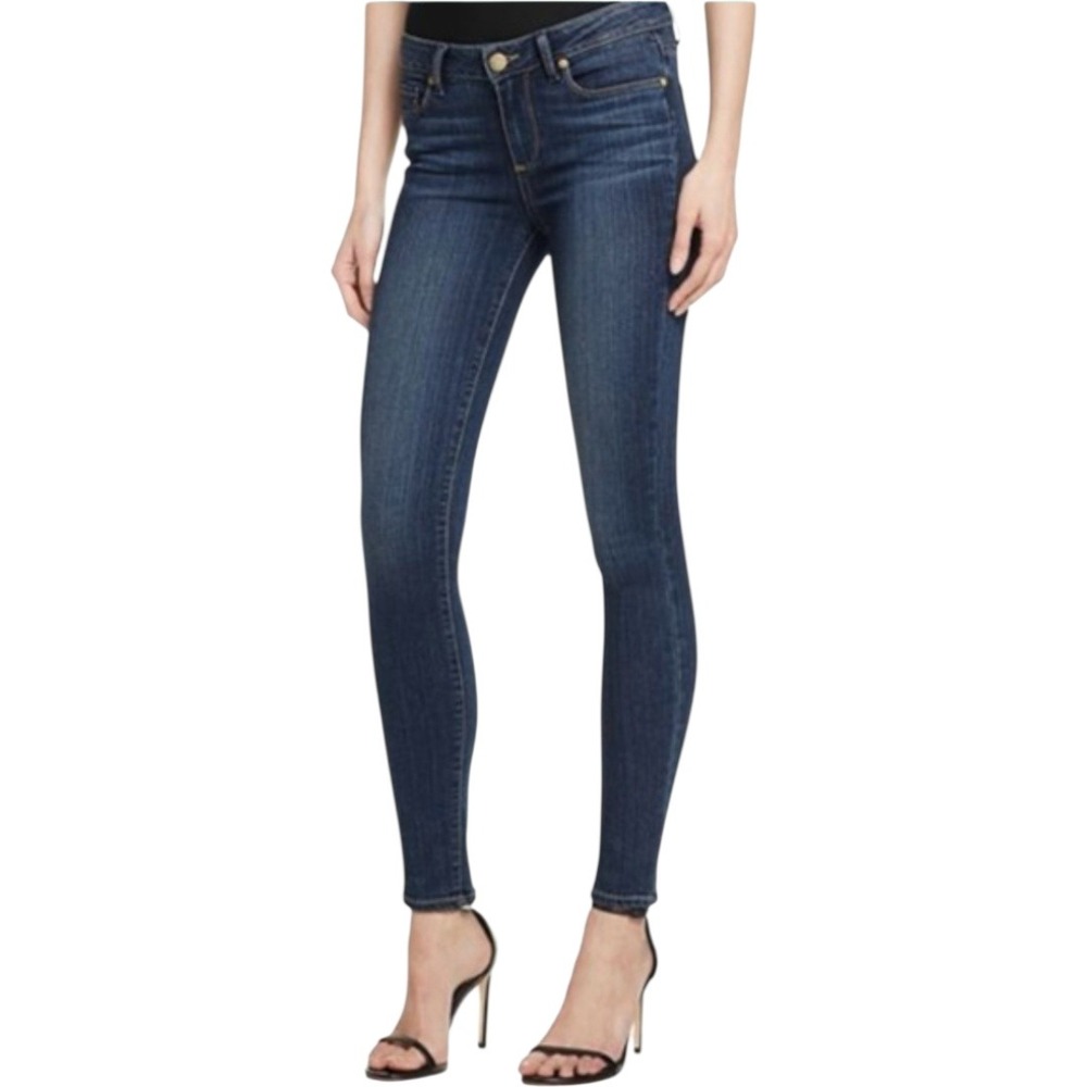 PAIGE Skyline Skinny Jeans Dark Wash Women's Size 25 2